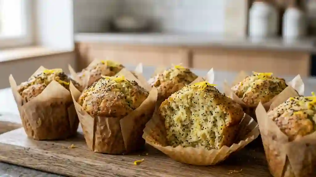 Muffins Citron & Pavot au Cœur Moelleux - Photo de présentation