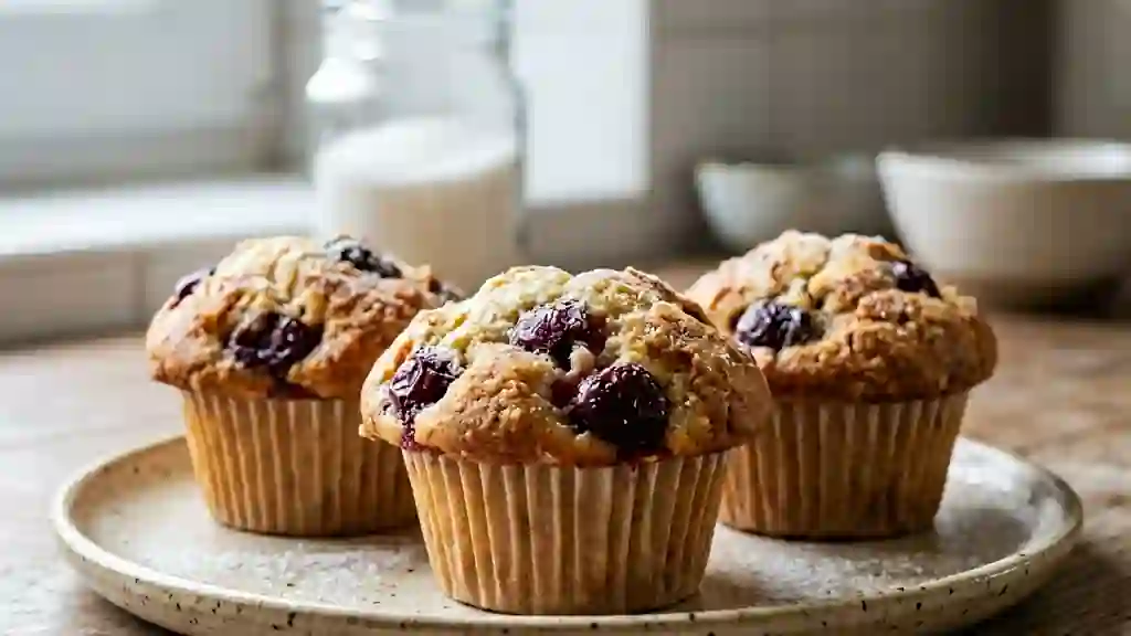 Muffins Fondants aux Griottes Acidulées - Photo de présentation