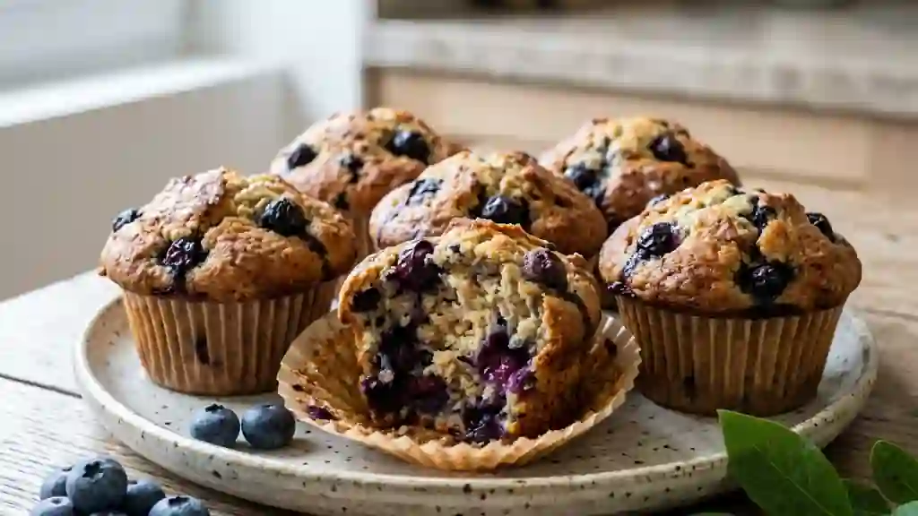 Muffins aux Myrtilles Extra-Moelleux - Photo de présentation
