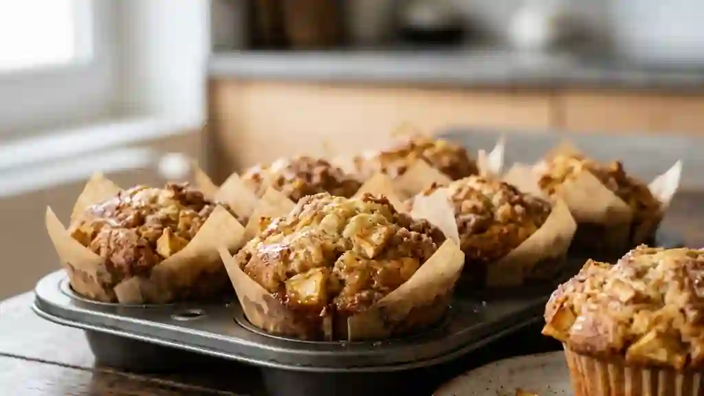 Muffins Moelleux aux Pommes et Cannelle - Photo de présentation