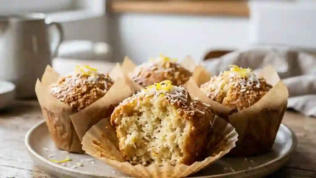 Muffins Moelleux Citron & Coco - Photo de présentation