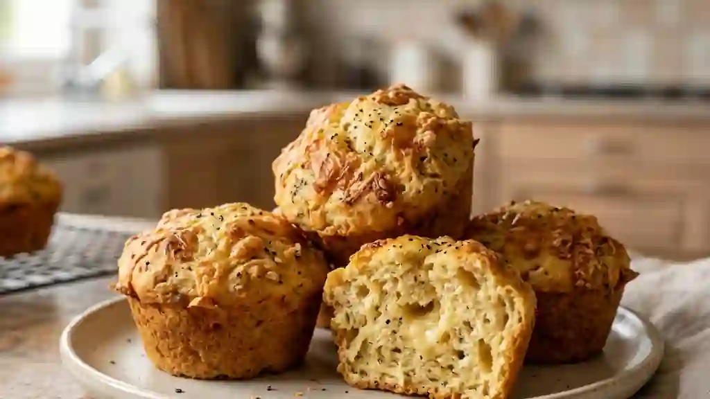 Muffins Moelleux au Parmesan - Photo de présentation