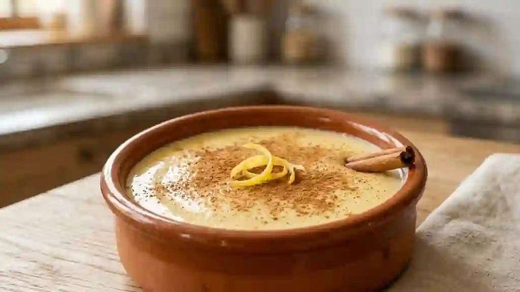 Natillas onctueuses au citron et cannelle - Photo de présentation