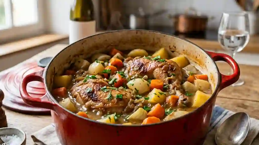 Navarin de dinde fondant aux légumes d'antan - Photo de présentation