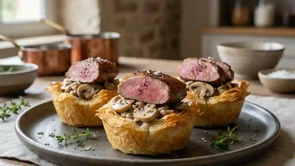 Nids de pigeon croustillants et crème forestière - Photo de présentation