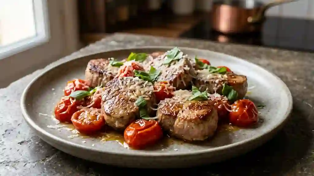 Noisettes de veau fondantes au parmesan - Photo de présentation
