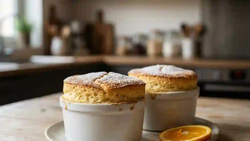 Nuage soufflé à l'orange et zestes - Photo de présentation