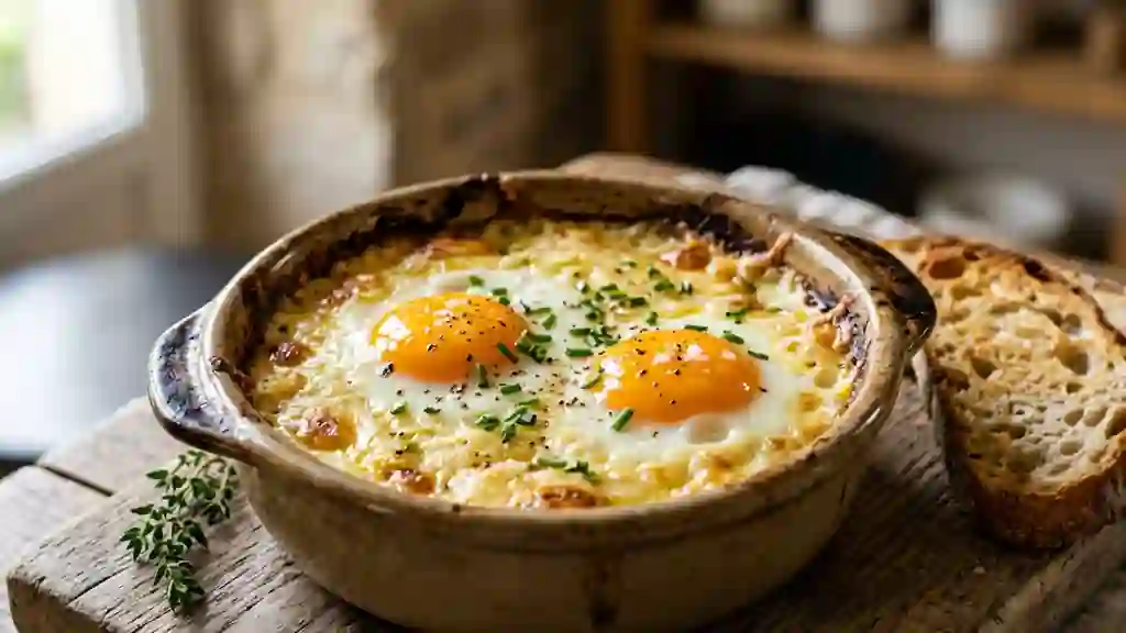 Oeufs à la Suisse Gratinés et Crémeux - Photo de présentation