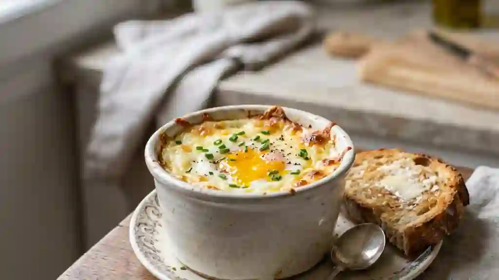 Oeufs cocotte crémeux et fondants - Photo de présentation