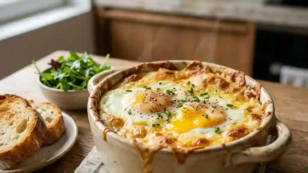 Oeufs Gratinés Crémeux à la Muscade - Photo de présentation