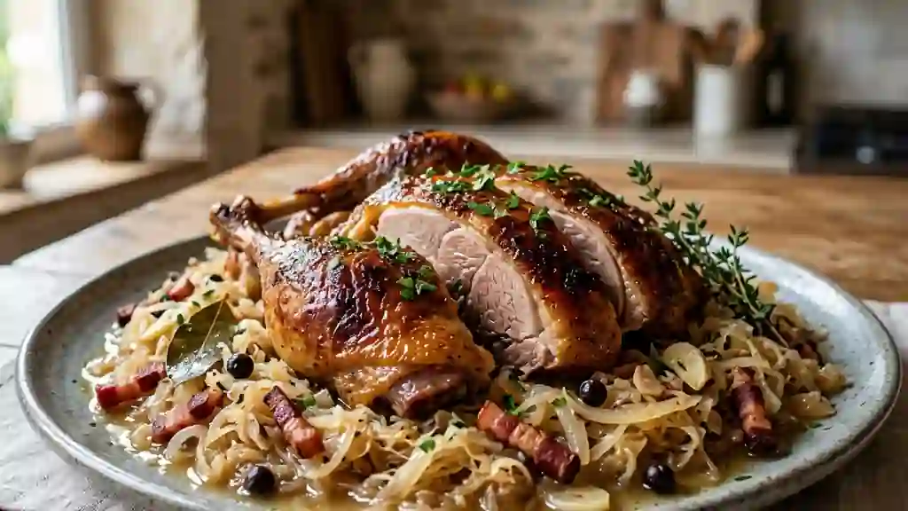 Oie Martins Gans et Choucroute Fondante - Photo de présentation