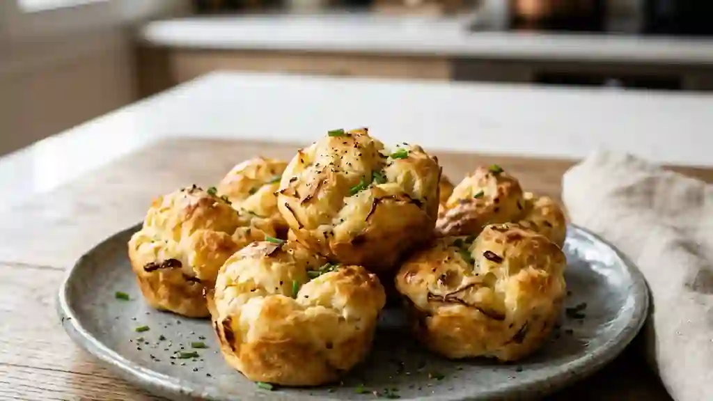Oignons Soufflés au Chèvre Fondant - Photo de présentation