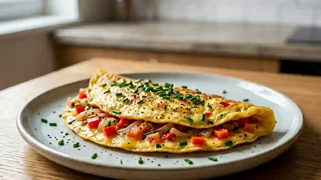 Omelette Antillaise Relevée et Moelleuse - Photo de présentation