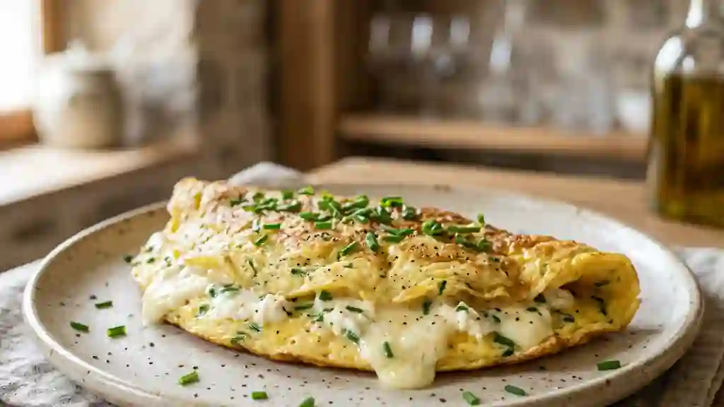 Omelette Corse au Brocciu Fondant - Photo de présentation