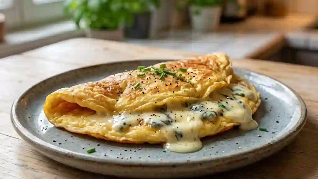 Omelette Onctueuse au Roquefort - Photo de présentation