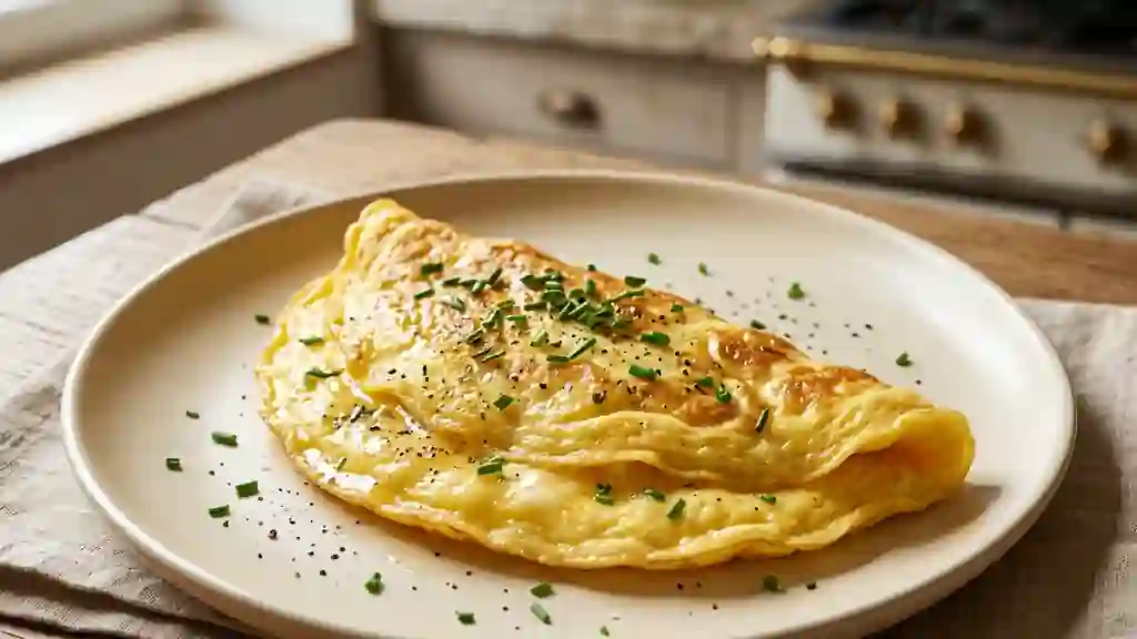 Omelette Moelleuse au Beurre Noisette - Photo de présentation