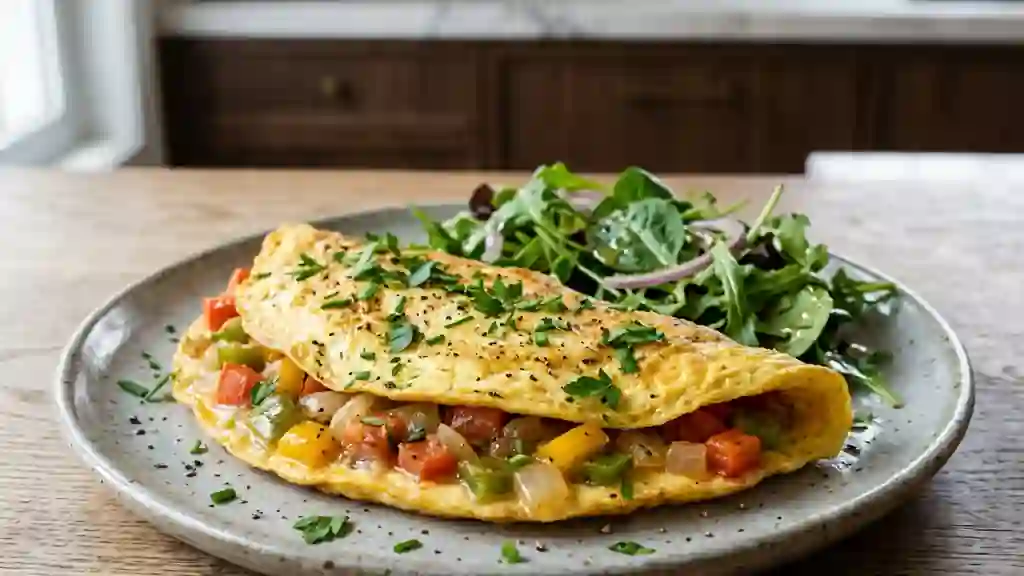 Omelette Fondante aux Légumes du Soleil - Photo de présentation
