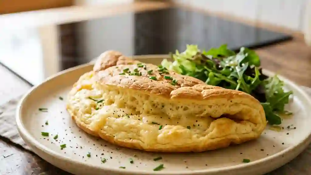Omelette Nuage au Fromage Fondu - Photo de présentation