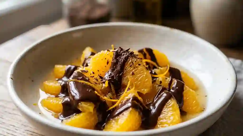 Oranges pochées et leur ganache onctueuse - Photo de présentation