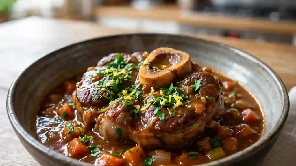 Osso bucco fondant à la gremolata - Photo de présentation