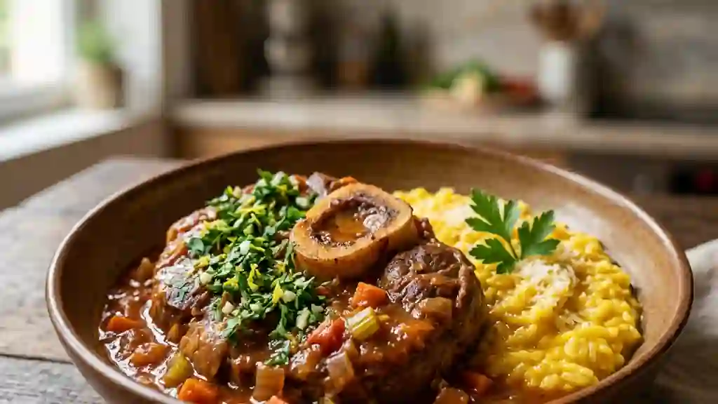 Osso buco milanais fondant et sa gremolata - Photo de présentation