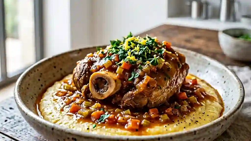 Osso Buco de Dinde Fondant à la Gremolata - Photo de présentation