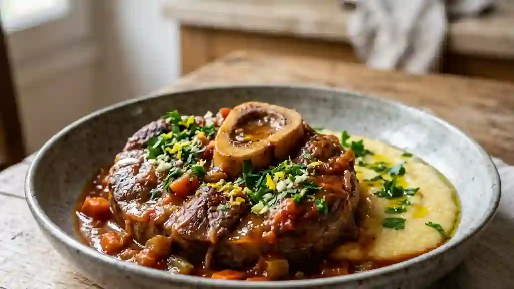 Osso Buco fondant à la gremolata - Photo de présentation