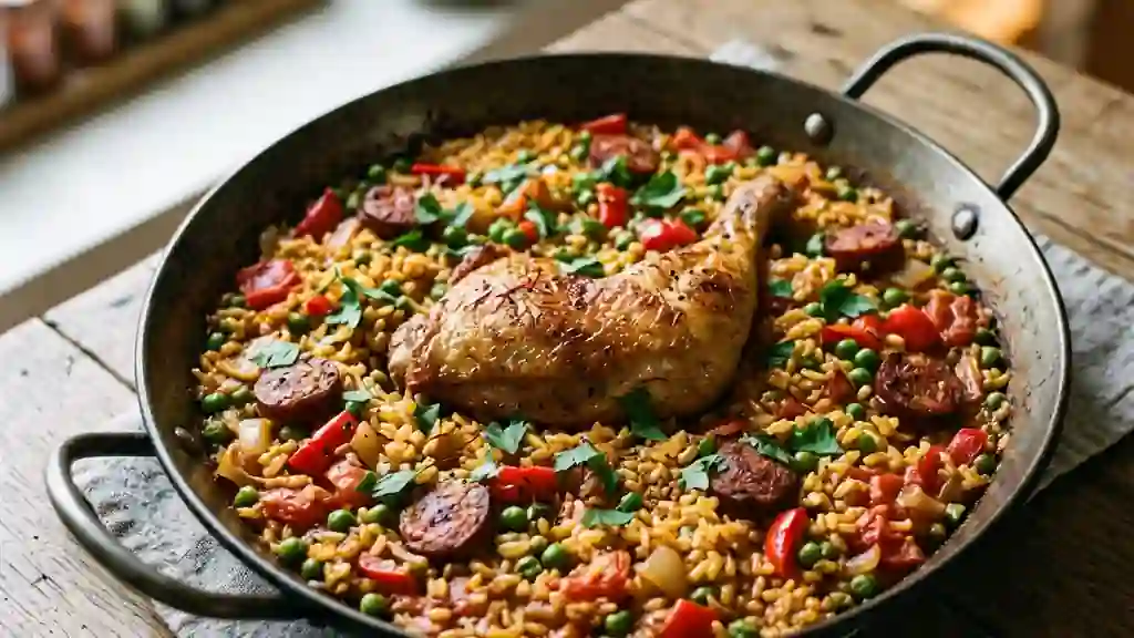 Paella Campagnarde au Safran et Chorizo - Photo de présentation