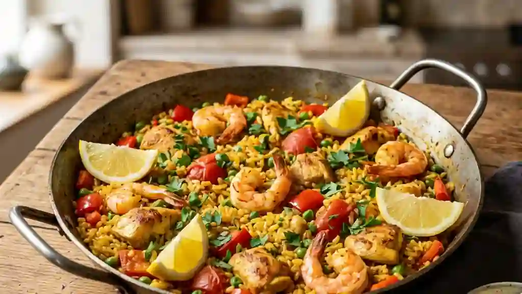Paella Royale Fondante et Colorée - Photo de présentation