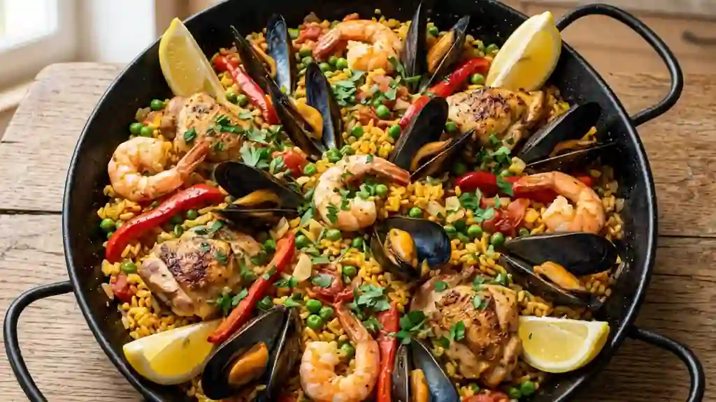 Paëlla Royale au Safran et Crustacés - Photo de présentation