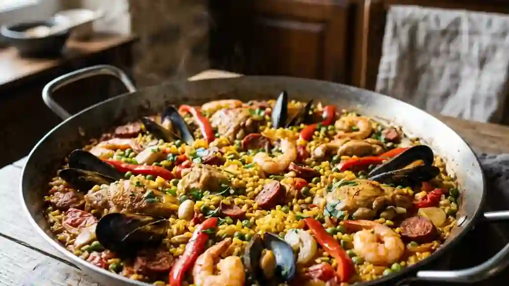 Paëlla Valencienne Généreuse au Safran - Photo de présentation