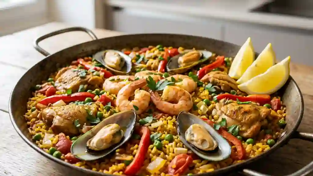 Paella Royale au Safran et Fruits de Mer - Photo de présentation