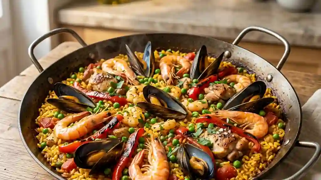 Paella Royale au Safran et Fruits de Mer - Photo de présentation