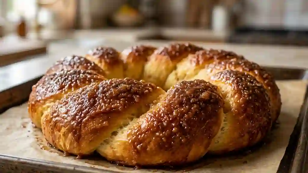 Tarte au sucre belge fondante et beurrée - Photo de présentation