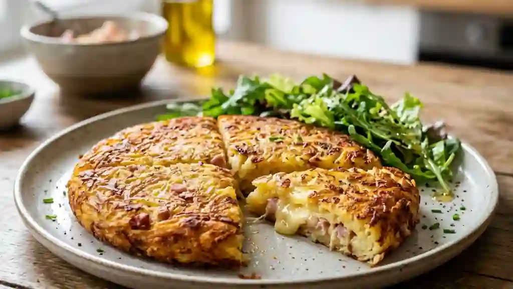 Paillasson croustillant jambon et comté - Photo de présentation