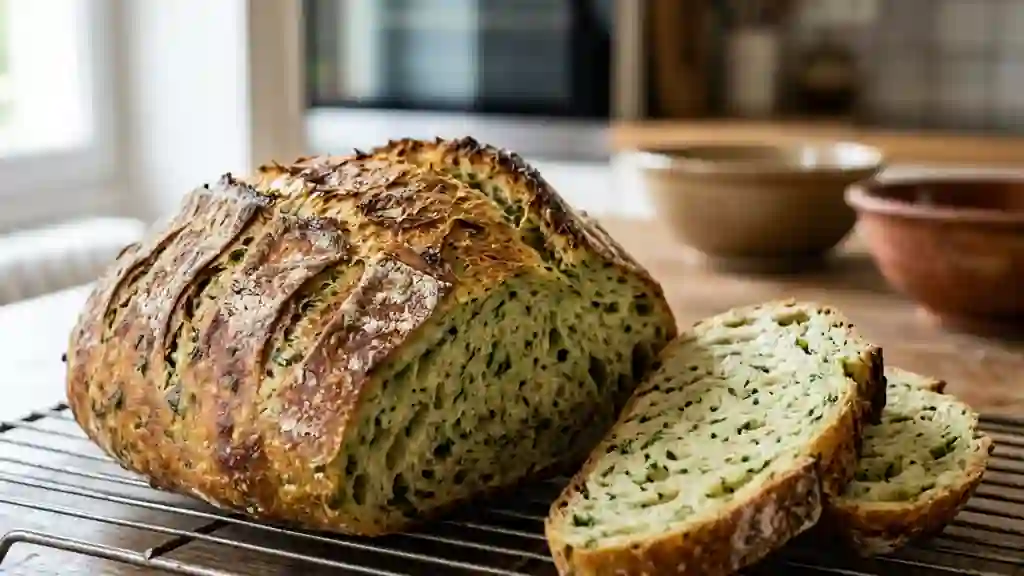 Pain croustillant aux herbes fraîches - Photo de présentation