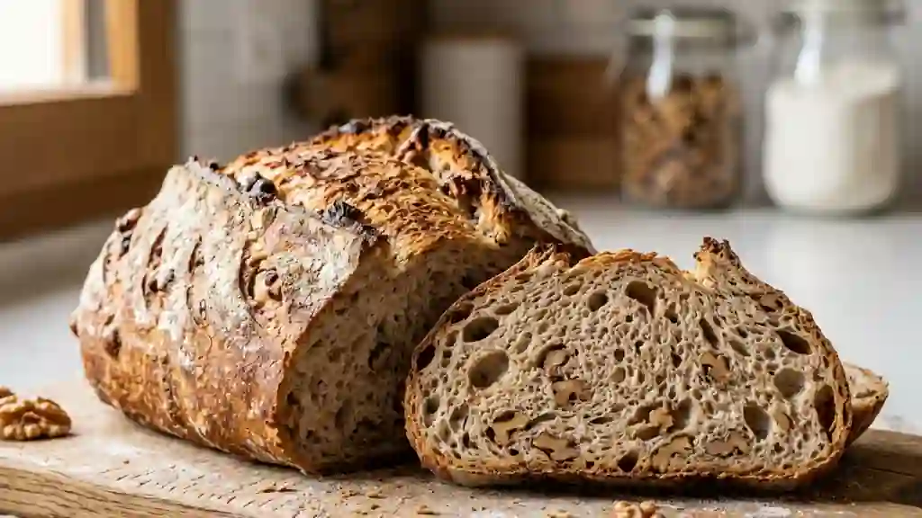 Pain aux Noix : Croûte Dorée et Cœur Moelleux - Photo de présentation