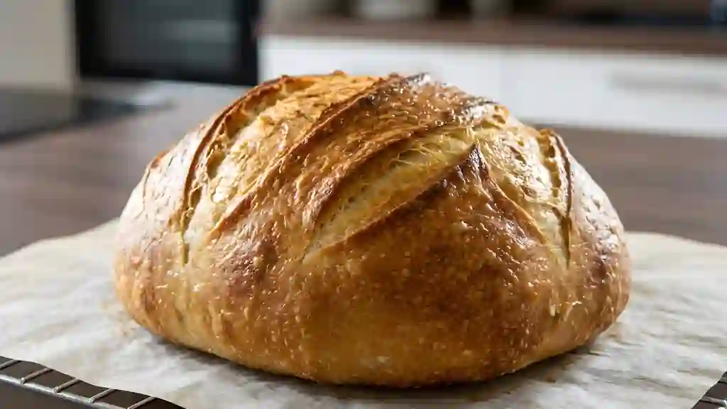 Pain blanc à la croûte craquante - Photo de présentation