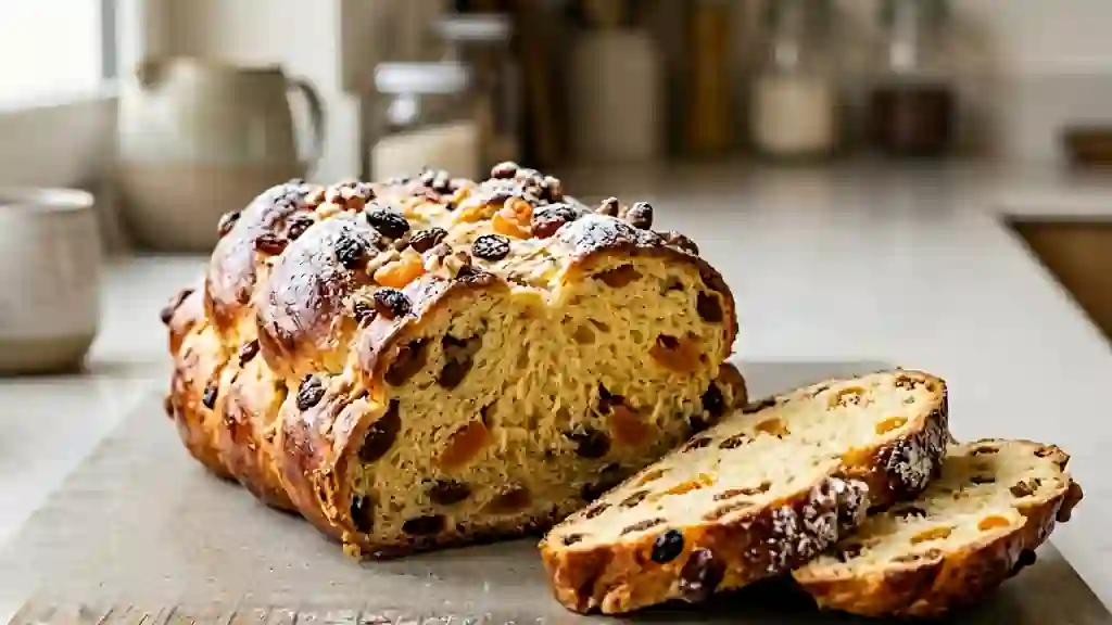 Pain Brioché Allemand aux Fruits Secs - Photo de présentation
