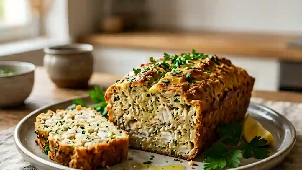 Pain de poisson fondant à l'ail - Photo de présentation
