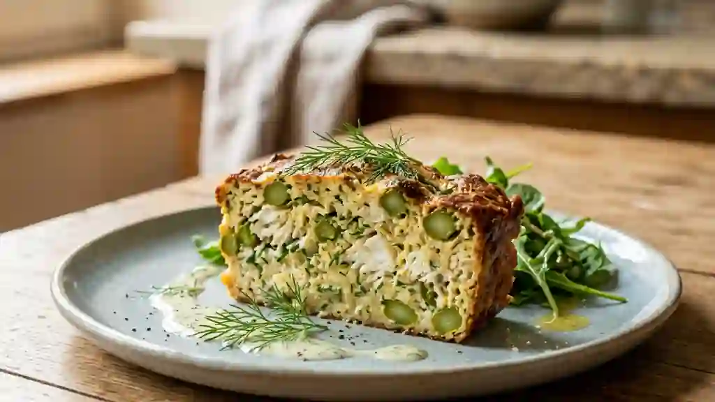 Terrine fondante de poisson et asperges - Photo de présentation