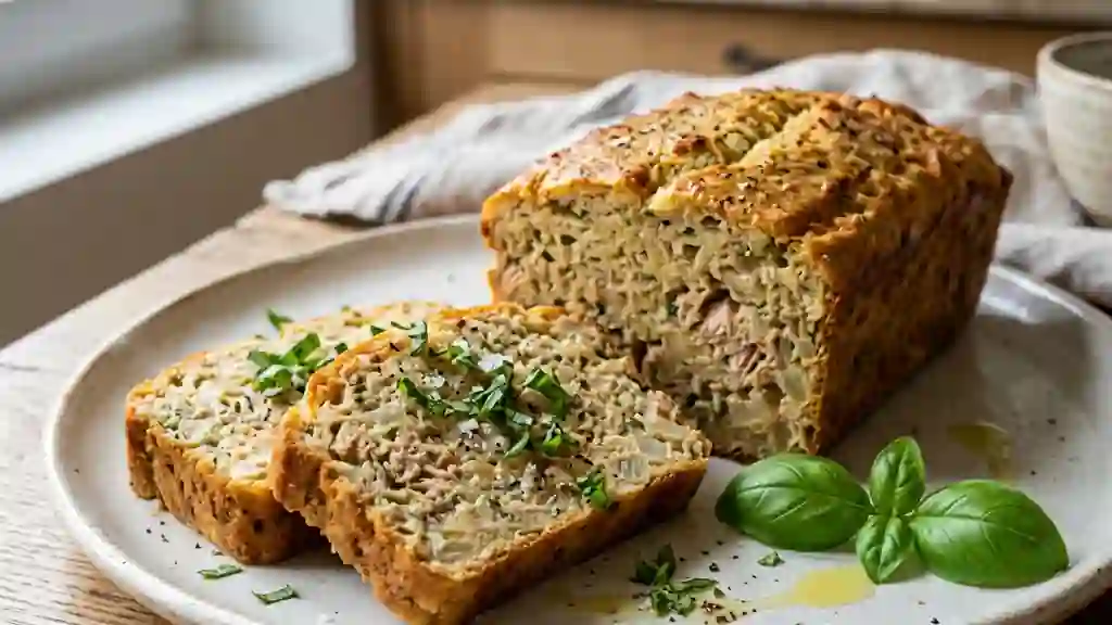 Pain de thon moelleux au basilic frais - Photo de présentation