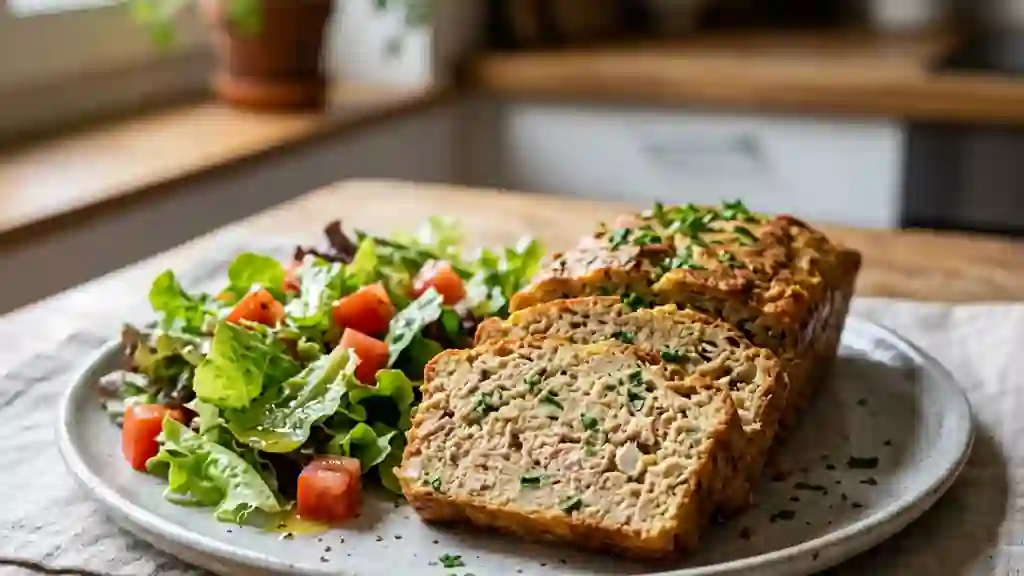 Pain de thon moelleux et salade croquante - Photo de présentation