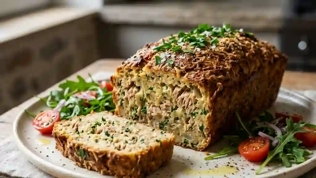 Pain de thon fondant et sa croûte dorée - Photo de présentation