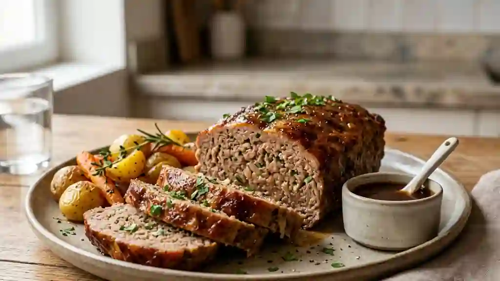 Pain de viande moelleux au bœuf - Photo de présentation