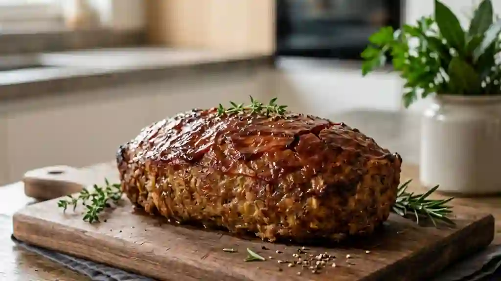 Pain de viande fondant et caramélisé - Photo de présentation
