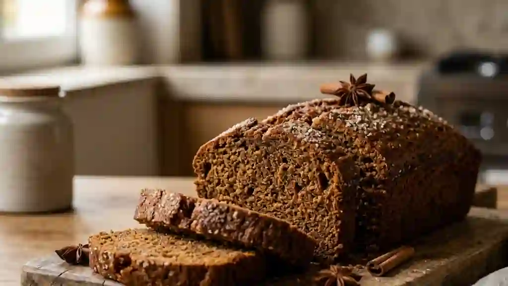 Pain d'épices rustique aux trois farines - Photo de présentation