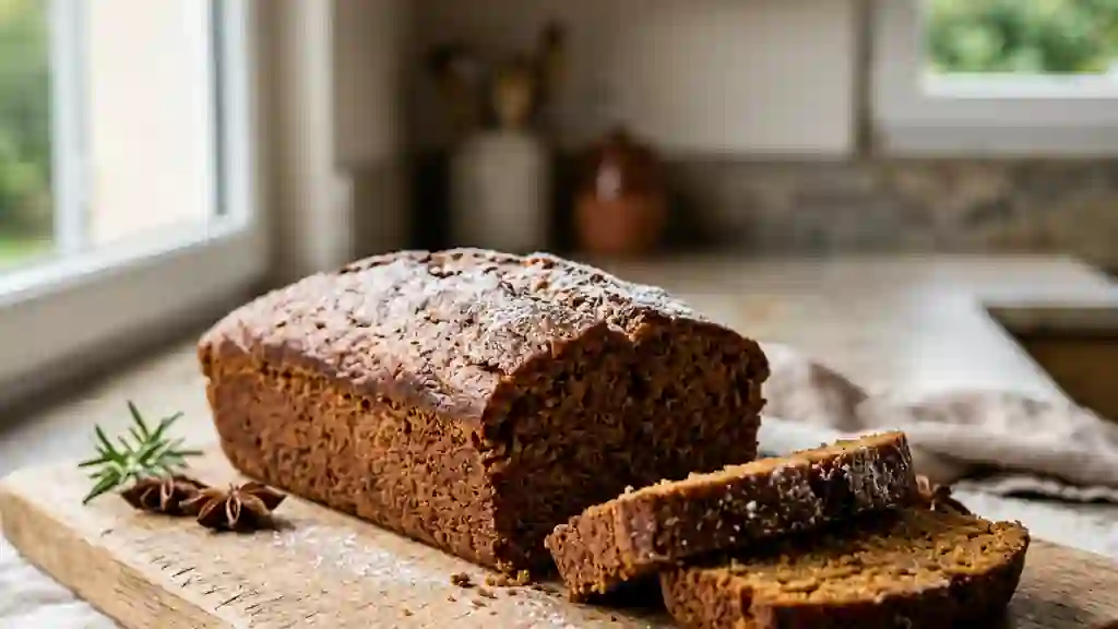 Pain d'épices fondant au micro-ondes - Photo de présentation