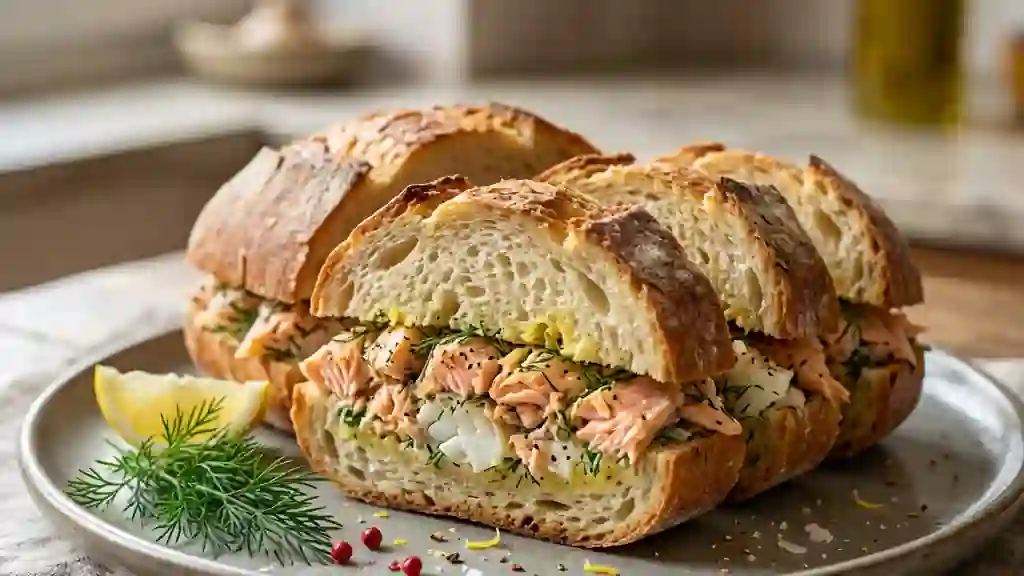 Sandwich au Duo de Poissons et Aneth Citronné - Photo de présentation