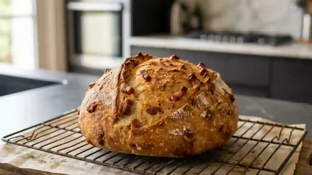 Pain croustillant aux lardons fumés - Photo de présentation